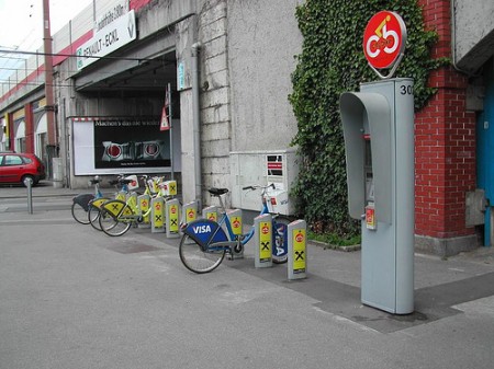 Kölcsönbringa rendszer Bécsben - forrás: http://wien24per7.blog.hu
