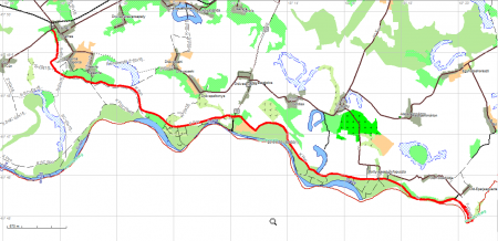 Kémes-Drávaszabolcs: a kerékpáros út a turistautak.hu felületén